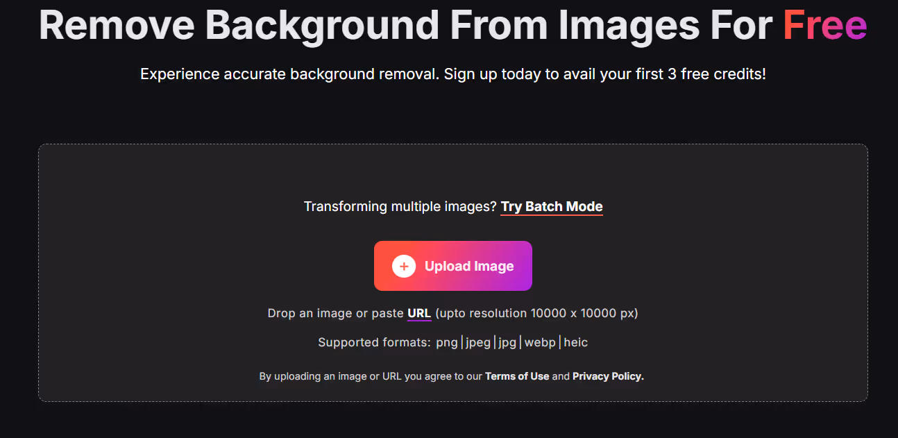 Step 1 background erase